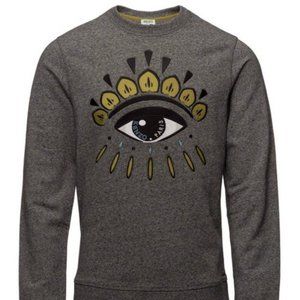 Kenzo Embroidered Eye Icon Sweatshirt Gray S
